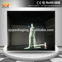 holographic transparent film for projection in cinema